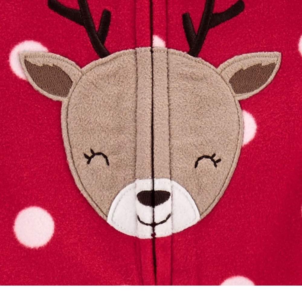 *NWT* Carter’s Reindeer Footed Pjs! - Picture 2 of 5